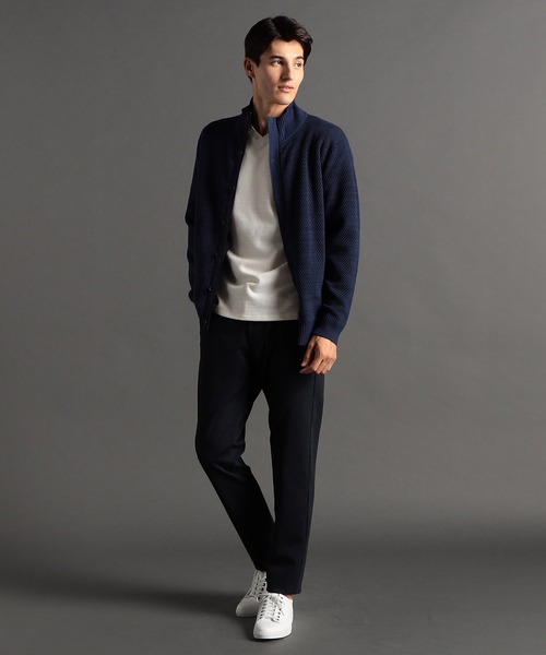 MONSIEUR NICOLE（ムッシュニコル）の「メランジダブルフェイス Vネックカットソー（Tシャツ/カットソー・メンズ・ブラック/グレー/チャコールグレー/ホワイト・LARGE/X-LARGE/MEDIUM）」の10枚目の写真