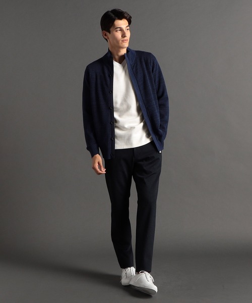 MONSIEUR NICOLE（ムッシュニコル）の「メランジダブルフェイス Vネックカットソー（Tシャツ/カットソー・メンズ・ブラック/グレー/チャコールグレー/ホワイト・LARGE/X-LARGE/MEDIUM）」の13枚目の写真