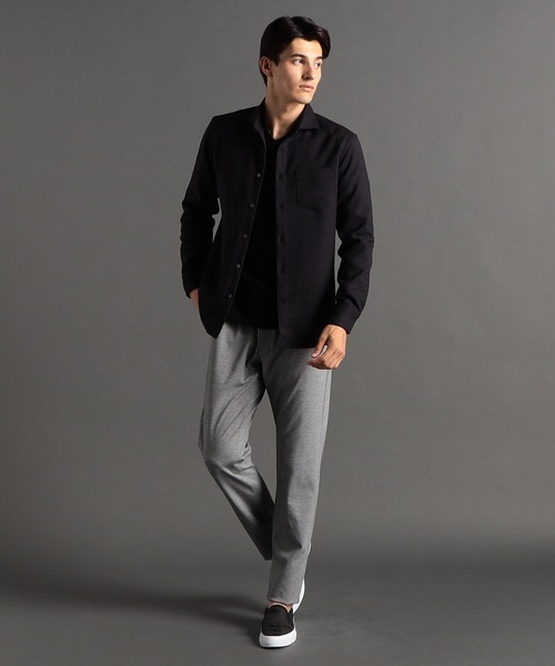 MONSIEUR NICOLE（ムッシュニコル）の「メランジダブルフェイス Vネックカットソー（Tシャツ/カットソー・メンズ・ブラック/グレー/チャコールグレー/ホワイト・LARGE/X-LARGE/MEDIUM）」の21枚目の写真