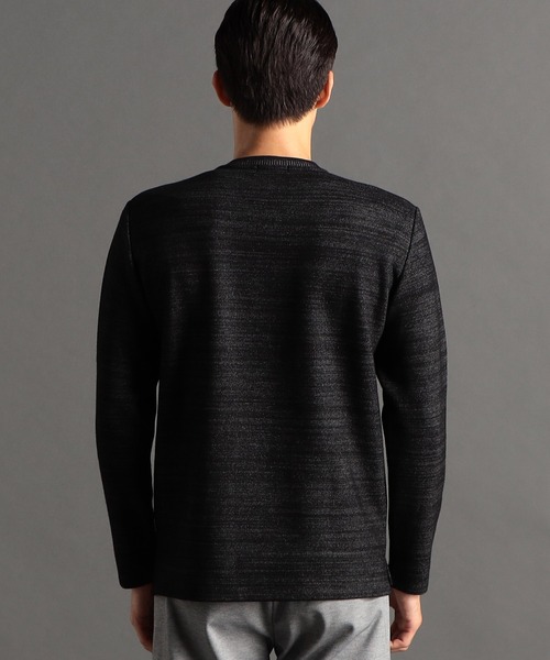 MONSIEUR NICOLE（ムッシュニコル）の「メランジダブルフェイス Vネックカットソー（Tシャツ/カットソー・メンズ・ブラック/グレー/チャコールグレー/ホワイト・LARGE/X-LARGE/MEDIUM）」の5枚目の写真