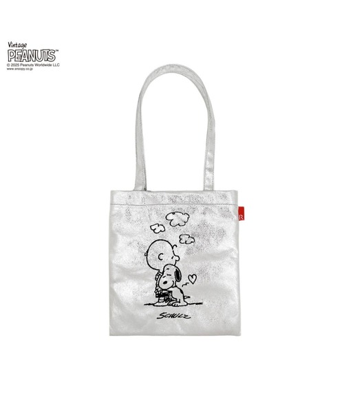 Vintage PEANUTS（ビンテージピーナッツ）の「【PEANUTSコミック誕生75周年記念商品】ルートート / IP.ベビールー.メタリック.ピーナッツ-0Q（トートバッグ・レディース・ブラック/シルバー・FREE）」の8枚目の写真