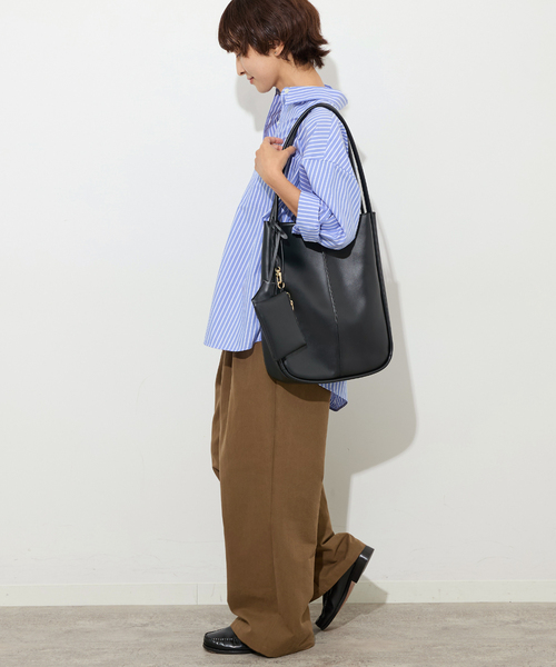 JOURNAL STANDARD relume(ジャーナルスタンダード レリューム)の「RELUME トートBAG(トートバッグ・レディース・キャメル/ブラック・FREE)」の5枚目の写真