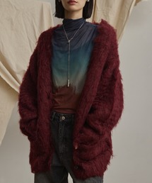 Happy John（ハッピージョン）の「loose shaggy knit cardigan/貴族式シャギーニットカーディガン（カーディガン/ボレロ）」
