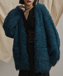 Happy John（ハッピージョン）の「loose shaggy knit cardigan/貴族式シャギーニットカーディガン（カーディガン/ボレロ）」