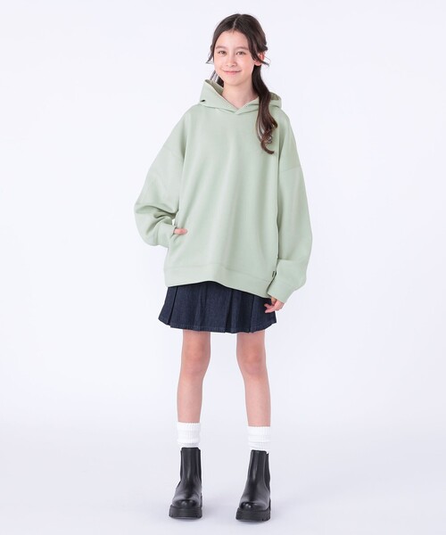 SHIPS（シップス）の「SHIPS KIDS:140～150cm /デニム プリーツ キュロット（デニムスカート・キッズ・ネイビー・150/140）」の7枚目の写真