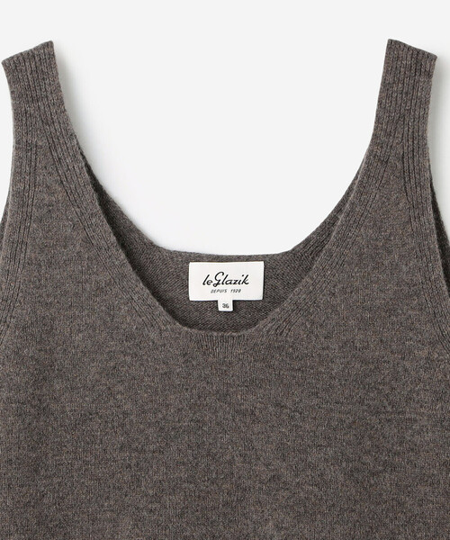 LE GLAZIK | Vネックニットベスト WOMEN（ベスト）｜LE GLAZIK