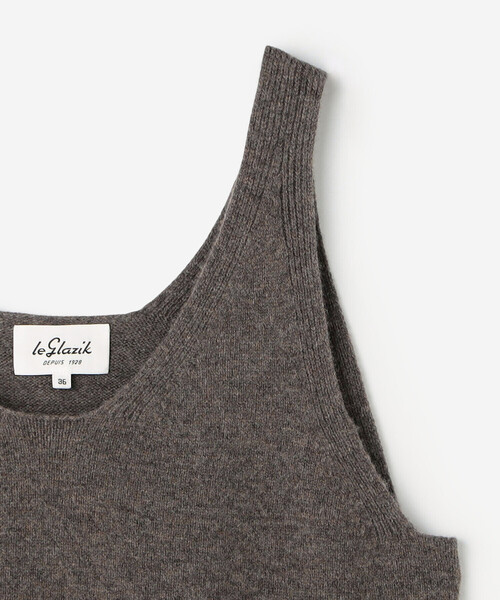 LE GLAZIK | Vネックニットベスト WOMEN（ベスト）｜LE GLAZIK