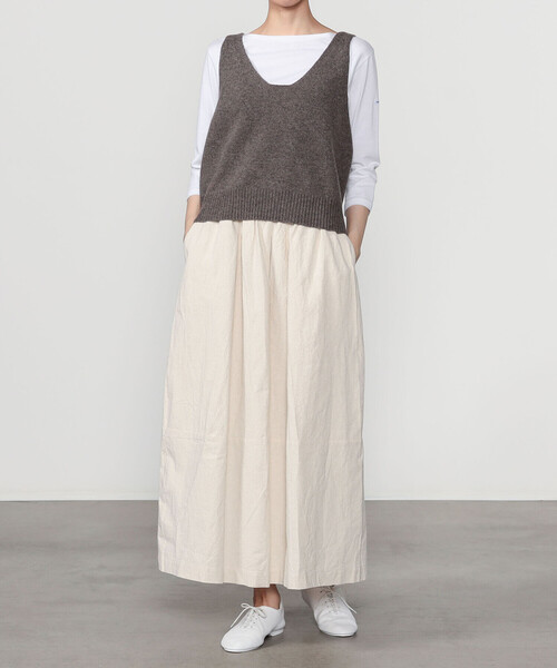 LE GLAZIK | Vネックニットベスト WOMEN（ベスト）｜LE GLAZIK