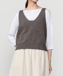 LE GLAZIK | LE GLAZIK | Vネックニットベスト WOMEN(ベスト)