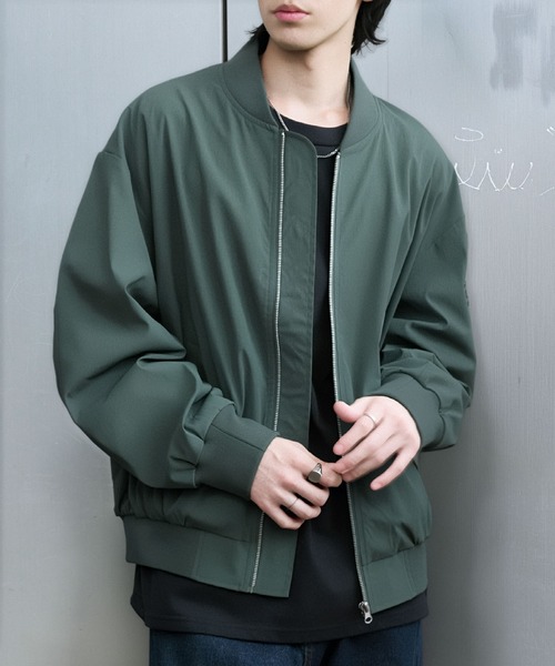 mare撥水性 ミドルアラインブルゾン ブラック/ホワイト Water Repellent】Middle Aline Blouson – maré（マレ）オンラインストア