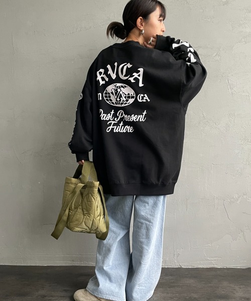RVCA（ルーカ）の「【WEB限定】[RVCA/ルーカ] VA WORLD WIDE バックプリントスウェット【追加】（スウェット・レディース・キャメル/オフホワイト/ブラック・M/L/XL）」の9枚目の写真