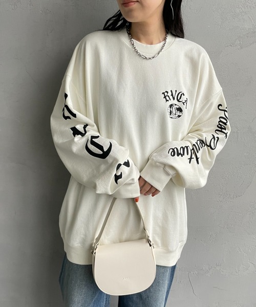 RVCA（ルーカ）の「【WEB限定】[RVCA/ルーカ] VA WORLD WIDE バックプリントスウェット【追加】（スウェット・レディース・キャメル/オフホワイト/ブラック・M/L/XL）」の11枚目の写真