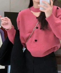 トップス チョーカー」に該当するピンク/桃色系のファッション通販