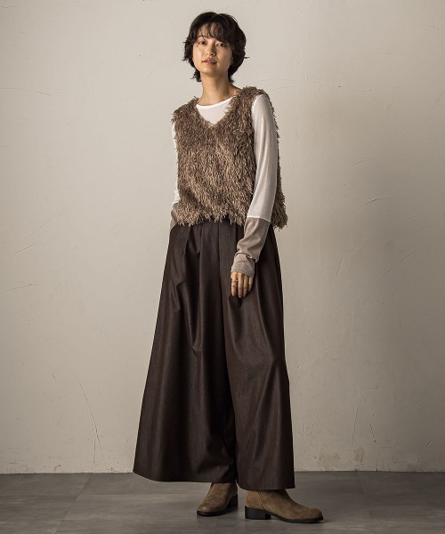 MAYSON GREY（メイソングレイ）の「ラメカフスインナー≪洗濯機で洗える≫（Tシャツ/カットソー・レディース・ホワイト・M）」の9枚目の写真