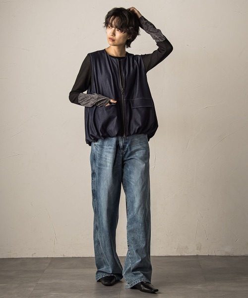 MAYSON GREY（メイソングレイ）の「ラメカフスインナー≪洗濯機で洗える≫（Tシャツ/カットソー・レディース・ホワイト・M）」の20枚目の写真