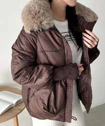 CLEA（クレア）の「ビッグカラーファーブルゾン（ダウンジャケット/コート）」