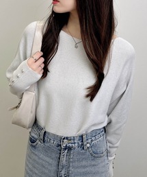 ニット/セーター（ホワイト/白色系・ロング丈）ファッション通販