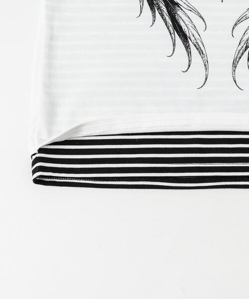 dispark（ディスパーク）の「DISPARK/フェイクレイヤードグラッフィックトップ（Tシャツ/カットソー・レディース・ブラック/ホワイト・FREE）」の13枚目の写真