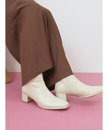 Samansa Mos2 blue | 【マエストロ監修】ストレスフリーショートブーツ(ドレスシューズ)