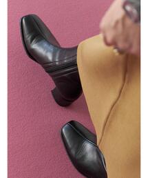 Samansa Mos2 blue | 【マエストロ監修】ストレスフリーショートブーツ(ドレスシューズ)