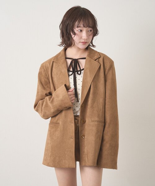 セール】[mline]BIGスウェード ジャケット（テーラードジャケット