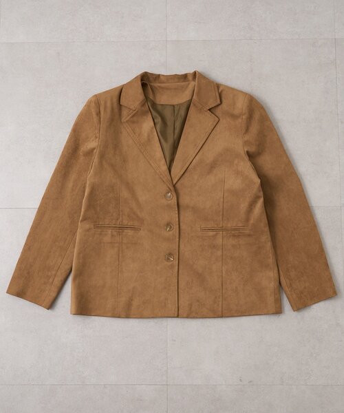 mline（エムライン）の「[mline]BIGスウェード ジャケット（テーラードジャケット・レディース・ブラウン/キャメル・FREE）」の19枚目の写真