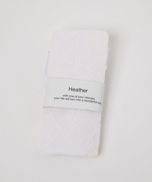 Heather(ヘザー)の「レースタイツ 602812(タイツ/ストッキング・レディース・アイボリー/ブラック・ONE SIZE)」の6枚目の写真