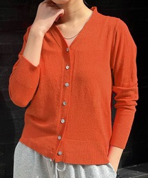 Ampirula（アンピルーラ）の「ニットカーディガン Vネック ニット 長袖 トップス（カーディガン/ボレロ）」