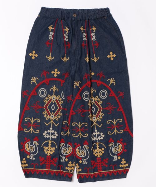 チャイハネ(チャイハネ)の「【チャイハネ】カチデナ刺繍MEN'Sデニムバルーンパンツ(デニムパンツ・メンズ・ブルー/ブラック・FREE)」の1枚目の写真