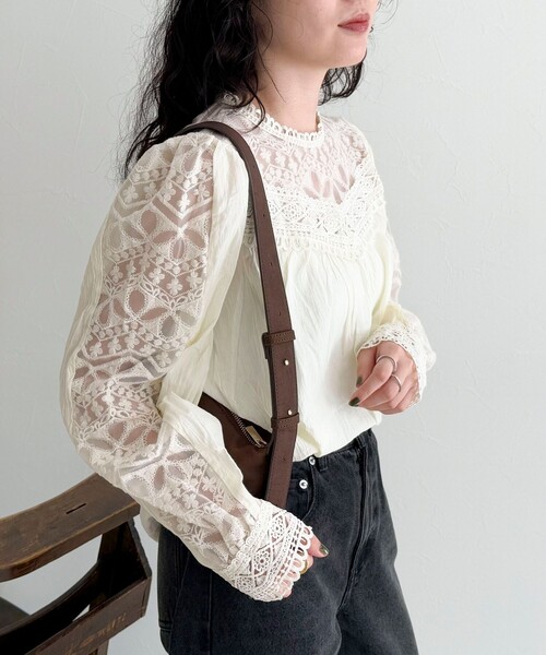 セール】【CHOKLATE PARIS/チョコレート パリ】レースブラウス（シャツ