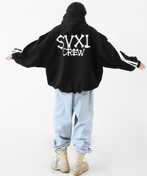 minsobi（ミンソビ）の「アームボーンロゴフーディー（パーカー・メンズ・ブラック・FREE）」の15枚目の写真