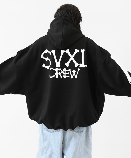 minsobi（ミンソビ）の「アームボーンロゴフーディー（パーカー・メンズ・ブラック・FREE）」の8枚目の写真