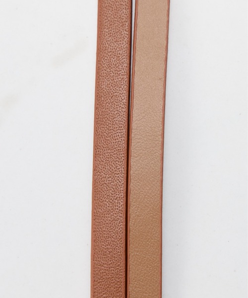 COLLAGE GALLARDAGALANTE(コラージュガリャルダガランテ)の「ダブルラップレザーブレスレット(ブレスレット・レディース・ブラック/キャメル・FREE)」の12枚目の写真