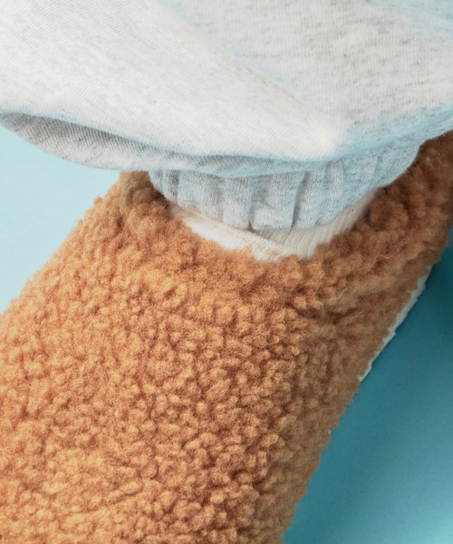 THE NORTH FACE（ザノースフェイス）の「日本未発売 THE NORTH FACE/ザ・ノースフェイス MULE FLEECE ふわふわボアフリース ミュール（スリッポン・レディース・ブラウン/オリーブ/レオパード・23/24）」の8枚目の写真