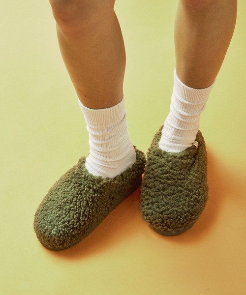 THE NORTH FACE（ザノースフェイス）の「日本未発売 THE NORTH FACE/ザ・ノースフェイス MULE FLEECE ふわふわボアフリース ミュール（スリッポン・レディース・ブラウン/オリーブ/レオパード・23/24）」の21枚目の写真