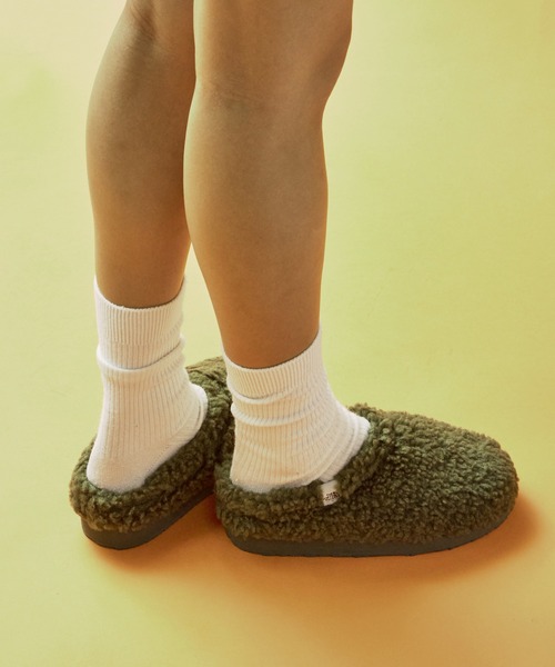 THE NORTH FACE（ザノースフェイス）の「日本未発売 THE NORTH FACE/ザ・ノースフェイス MULE FLEECE ふわふわボアフリース ミュール（スリッポン・レディース・ブラウン/オリーブ/レオパード・23/24）」の15枚目の写真