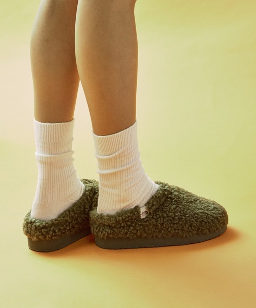 THE NORTH FACE（ザノースフェイス）の「日本未発売 THE NORTH FACE/ザ・ノースフェイス MULE FLEECE ふわふわボアフリース ミュール（スリッポン・レディース・ブラウン/オリーブ/レオパード・23/24）」の19枚目の写真