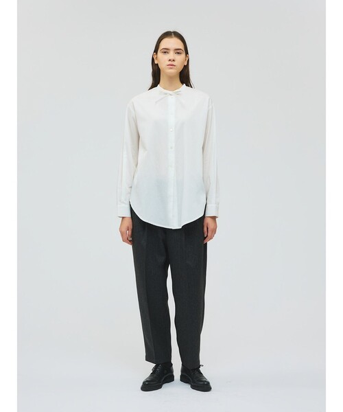 セール】mizuiro ind リボンタイロングシャツ（シャツ/ブラウス