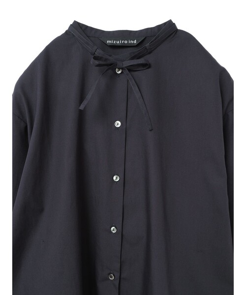 mizuiro ind リボンタイロングシャツ（シャツ/ブラウス）｜mizuiroind