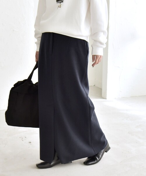 quaranciel: エア ニードル Iライン スリット スカート（スカート