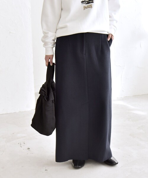 quaranciel: エア ニードル Iライン スリット スカート（スカート