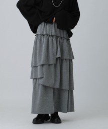 LEPSIM | ラメティアードスカート 600233(スカート)