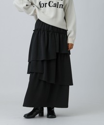 LEPSIM | ラメティアードスカート　600233(スカート)