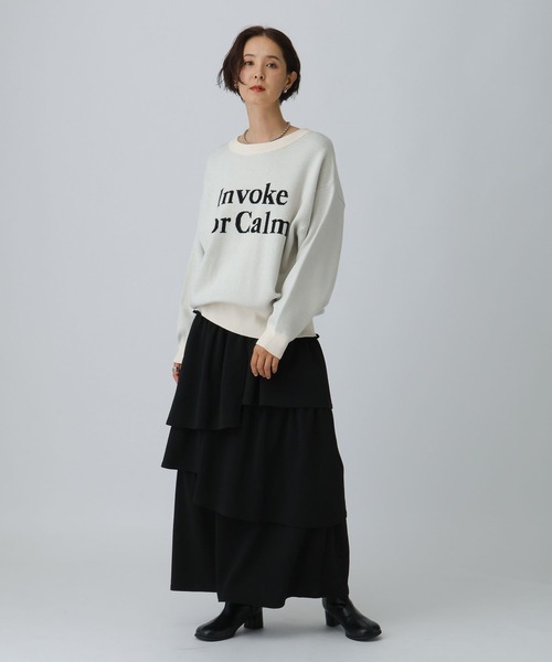 LEPSIM（レプシィム）の「ラメティアードスカート　600233（スカート・レディース・グレー/ブラック・FREE）」の6枚目の写真