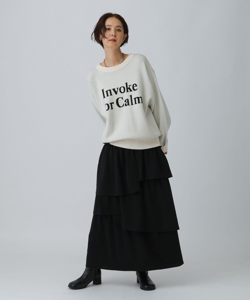 LEPSIM（レプシィム）の「ラメティアードスカート　600233（スカート・レディース・グレー/ブラック・FREE）」の7枚目の写真