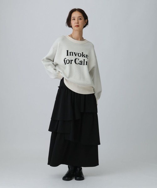 LEPSIM（レプシィム）の「ラメティアードスカート　600233（スカート・レディース・グレー/ブラック・FREE）」の8枚目の写真