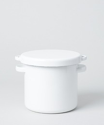 TODAY'S SPECIAL（トゥデイズスペシャル）の「【野田琺瑯】ホワイト・シリーズ ラウンド ストッカー 18cm/586831（キッチン収納）」