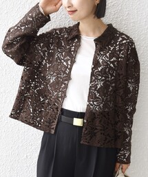〈手洗い可能〉レース シャツ 羽織 2