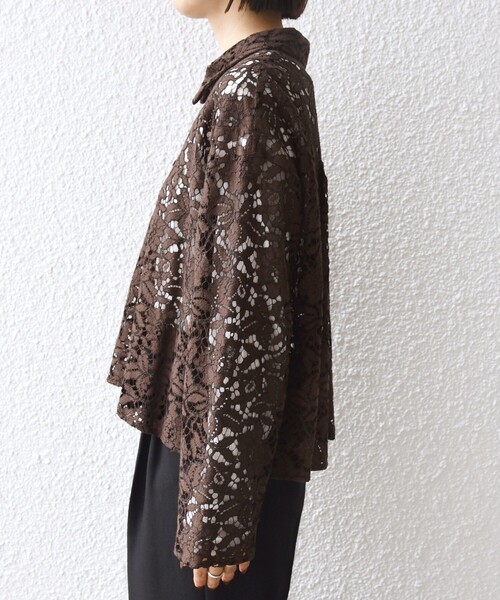 SHIPS(シップス)の「〈手洗い可能〉レース シャツ 羽織 2(シャツ/ブラウス・レディース・ブラウン・ONE SIZE)」の17枚目の写真
