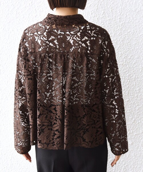 SHIPS(シップス)の「〈手洗い可能〉レース シャツ 羽織 2(シャツ/ブラウス・レディース・ブラウン・ONE SIZE)」の18枚目の写真